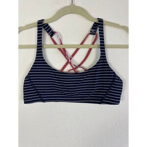 Carve Designs Sports Bra Women's S/M‎ Striped